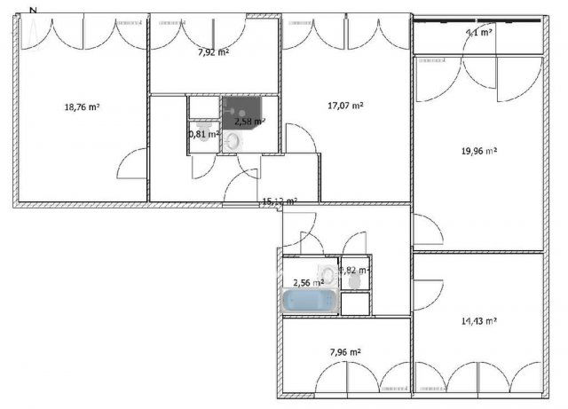 Eladó téglalakás, Bátonyterenyén 15.9 M Ft, 2 szobás