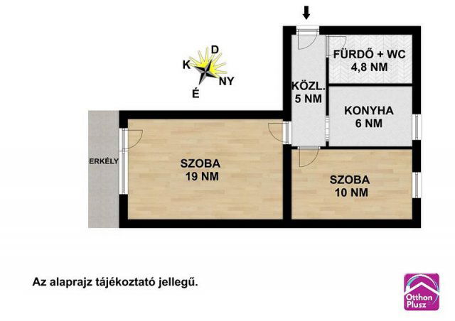 Eladó téglalakás, Százhalombattán 54.2 M Ft, 2 szobás