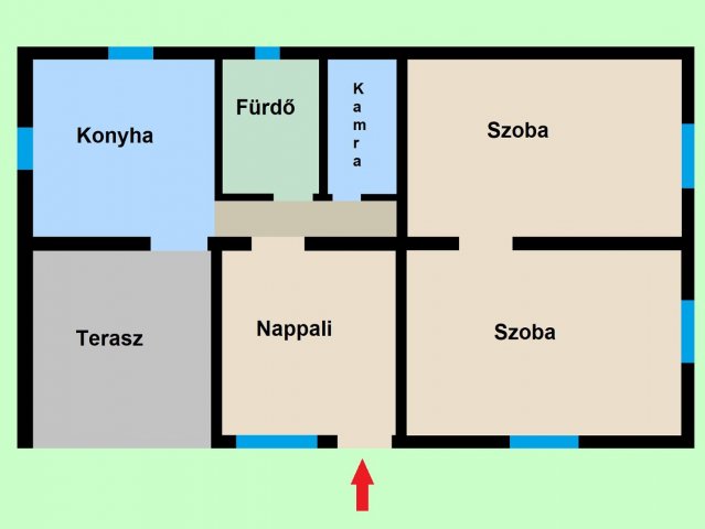Eladó nyaraló, Gyomaendrődön 19 M Ft, 3 szobás