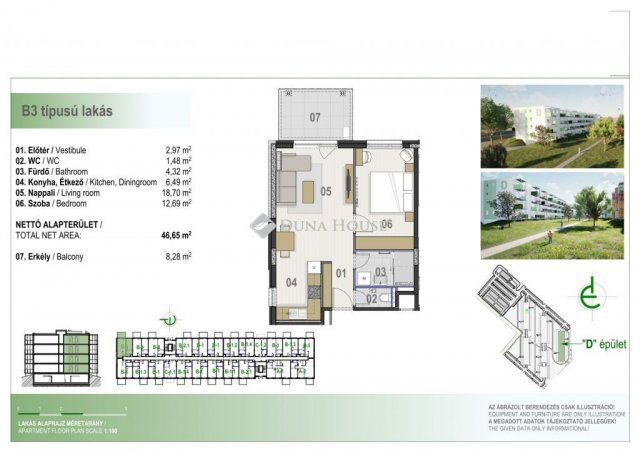 Eladó téglalakás, Debrecenben 66.027 M Ft, 2 szobás