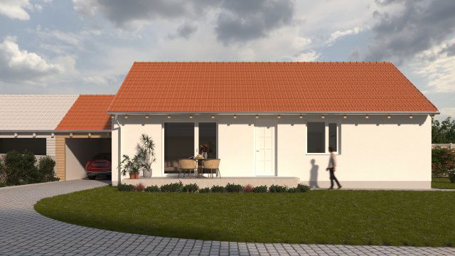 Eladó ikerház, Söptén 79.9 M Ft, 3 szobás