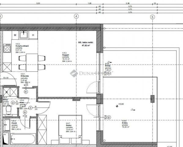 Eladó téglalakás, Budapesten, XIX. kerületben 76.9 M Ft