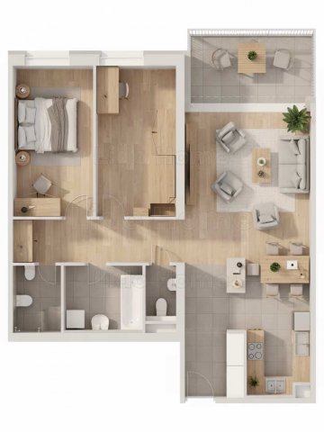 Kiadó téglalakás, albérlet, Győrött 318 E Ft / hó, 3 szobás