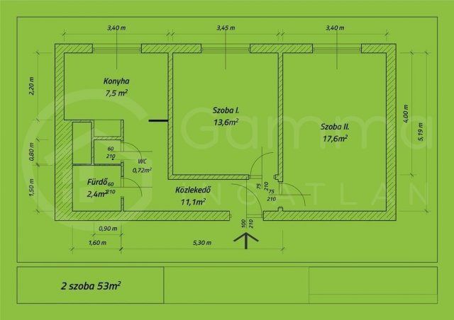 Kiadó panellakás, albérlet, Miskolcon 120 E Ft / hó, 2 szobás