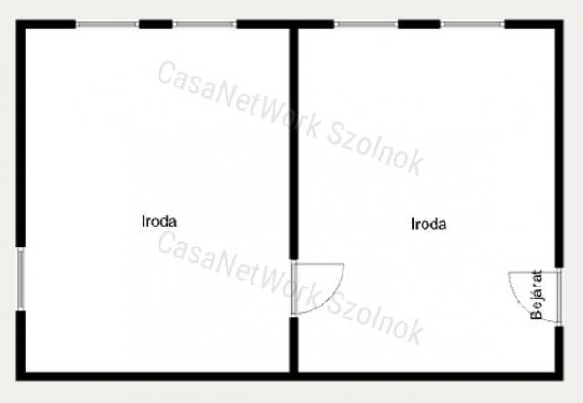 Kiadó iroda, Szolnokon 114 E Ft / hó, 2 szobás