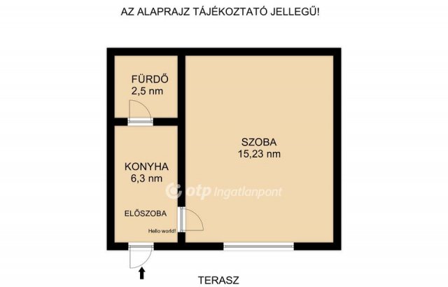 Eladó téglalakás, Budapesten, X. kerületben 36 M Ft, 1 szobás