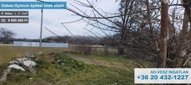 Eladó telek, Dabason 8.9 M Ft / költözzbe.hu