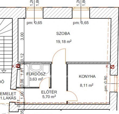 Eladó téglalakás, Szécsényen 12.9 M Ft, 1 szobás