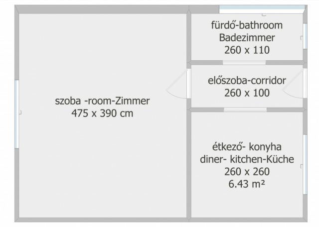 Eladó téglalakás, Salgótarjánban 6.25 M Ft, 1 szobás
