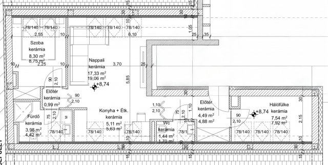 Eladó téglalakás, Szegeden 61.4 M Ft, 3 szobás