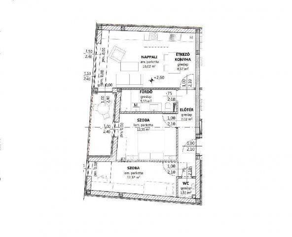 Eladó téglalakás, Siófokon 83.5 M Ft, 3 szobás