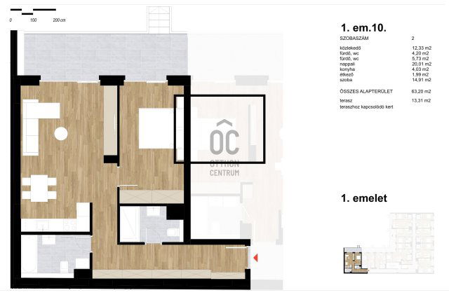 Eladó téglalakás, Budapesten, XIII. kerületben 99 M Ft, 2 szobás