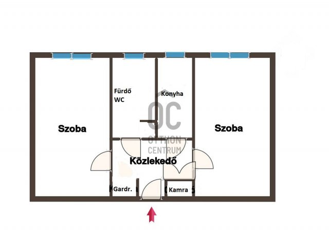 Eladó téglalakás, Budapesten, IV. kerületben 59.5 M Ft, 2 szobás