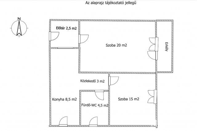 Kiadó téglalakás, albérlet, Debrecenben 220 E Ft / hó, 2 szobás