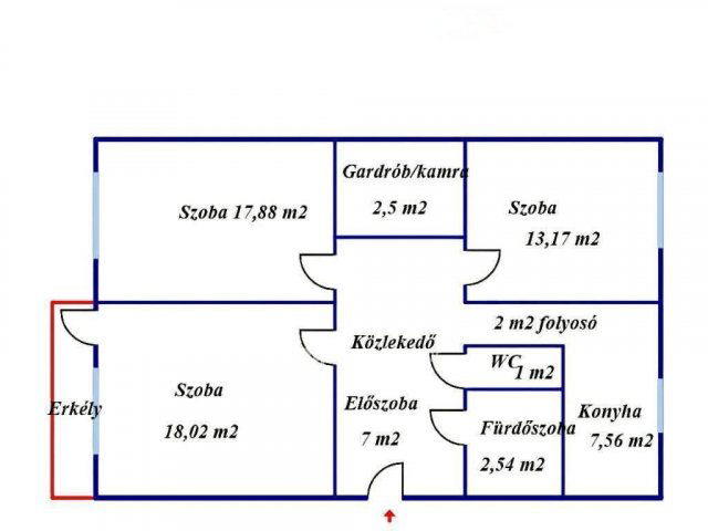 Eladó panellakás, Miskolcon 53 M Ft, 3 szobás