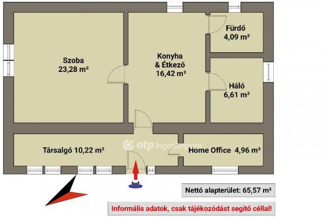 Eladó családi ház, Hajdúnánáson 29.8 M Ft, 1+1 szobás