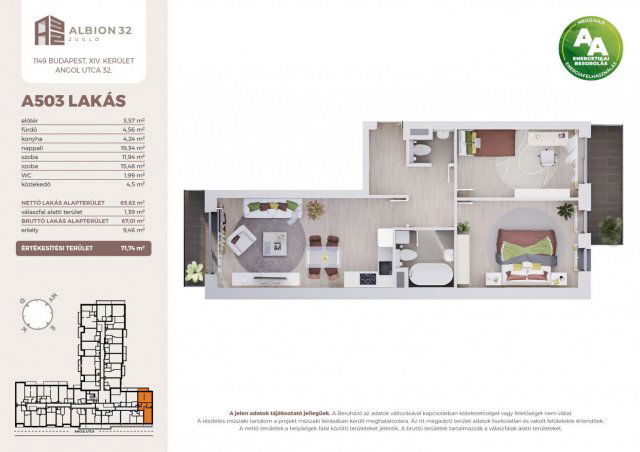 Eladó téglalakás, Budapesten, XIV. kerületben 102.99 M Ft