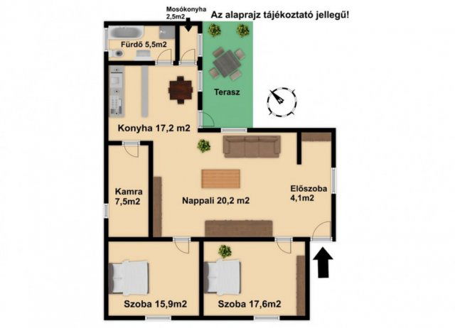 Eladó családi ház, Csőváron 64.9 M Ft, 3 szobás