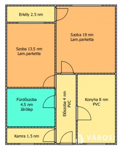 Eladó téglalakás, Salgótarjánban 17.9 M Ft, 2 szobás