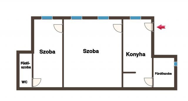 Eladó téglalakás, Budapesten, VII. kerületben 59.9 M Ft