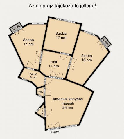 Eladó téglalakás, Budapesten, VIII. kerületben 129.9 M Ft