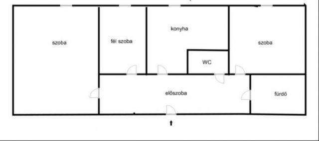 Eladó téglalakás, Pécsett 43.9 M Ft, 2+1 szobás