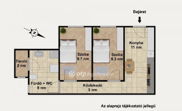 Eladó téglalakás, Budapesten, VI. kerületben 78 M Ft, 2 szobás