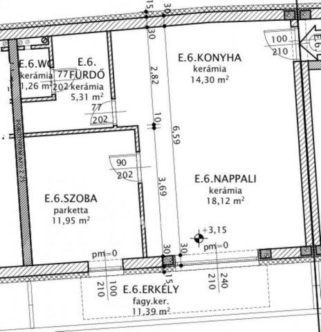 Eladó téglalakás, Jánossomorján 51.839 M Ft, 2 szobás