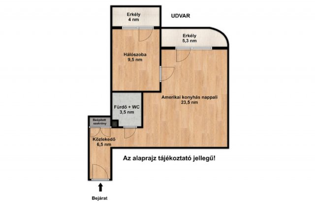 Eladó téglalakás, Szegeden 63.9 M Ft, 2 szobás
