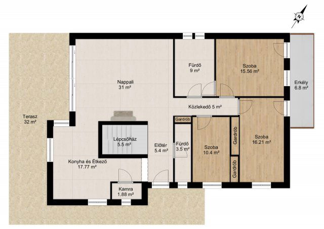 Eladó családi ház, Csömörön, Középhegy utcában 209.9 M Ft