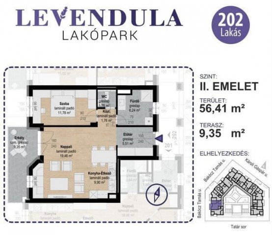 Eladó téglalakás, Kecskeméten 77.2 M Ft, 2 szobás