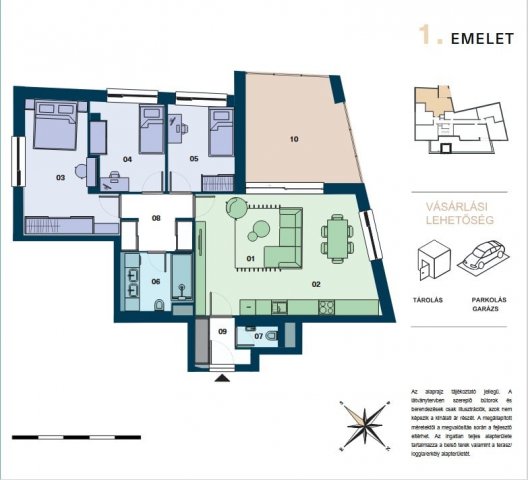 Eladó téglalakás, Budapesten, VIII. kerületben 140.9 M Ft