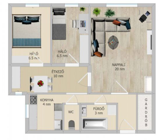 Eladó panellakás, Budapesten, XIII. kerületben 79.5 M Ft