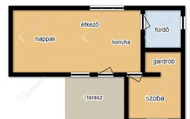 Eladó téglalakás, Komáromban 43.5 M Ft, 2 szobás