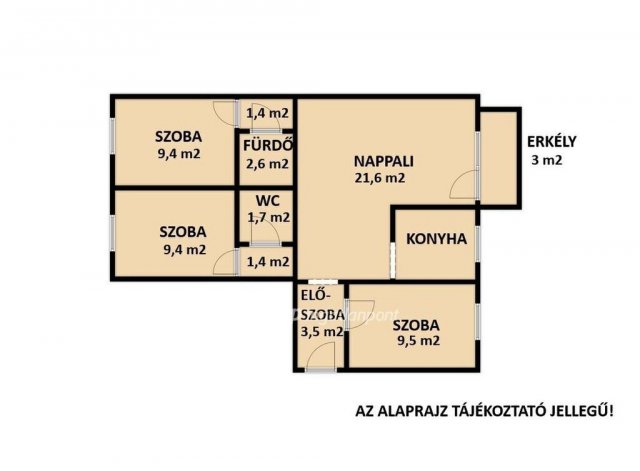 Eladó panellakás, Veszprémben 65 M Ft, 1+3 szobás