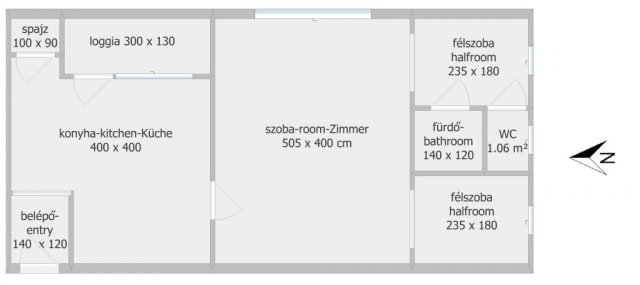 Eladó téglalakás, Salgótarjánban 14 M Ft, 1+2 szobás