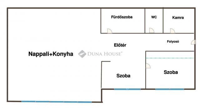 Eladó téglalakás, Keszthelyen 40 M Ft, 2+1 szobás
