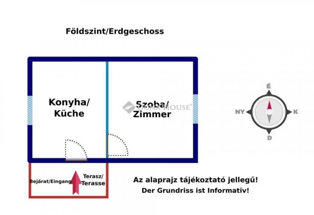 Eladó családi ház, Nagykanizsán 7.5 M Ft, 1 szobás