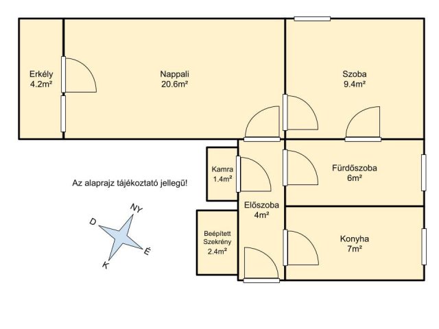 Eladó téglalakás, Székesfehérvárott 48.9 M Ft, 2 szobás