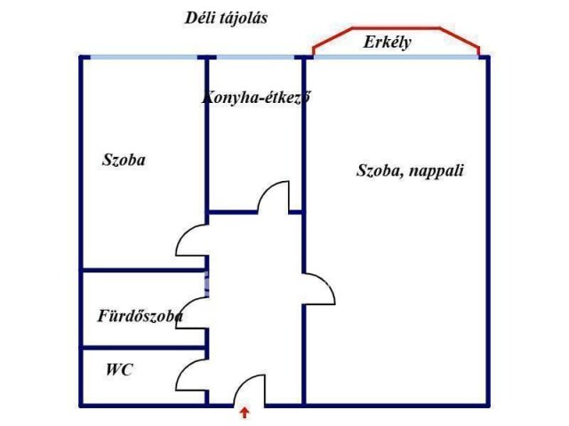 Eladó téglalakás, Nyíregyházán 44.9 M Ft, 2 szobás