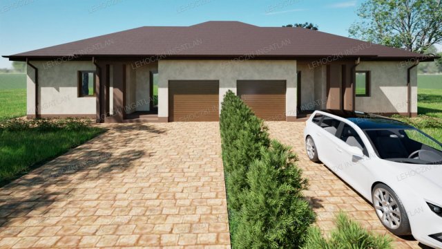 Eladó ikerház, Nyírpazonyon 75.99 M Ft, 4 szobás