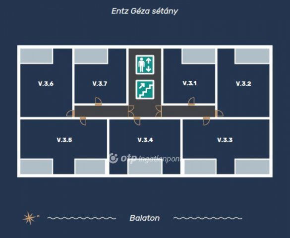 Eladó téglalakás, Keszthelyen 76 M Ft, 2 szobás
