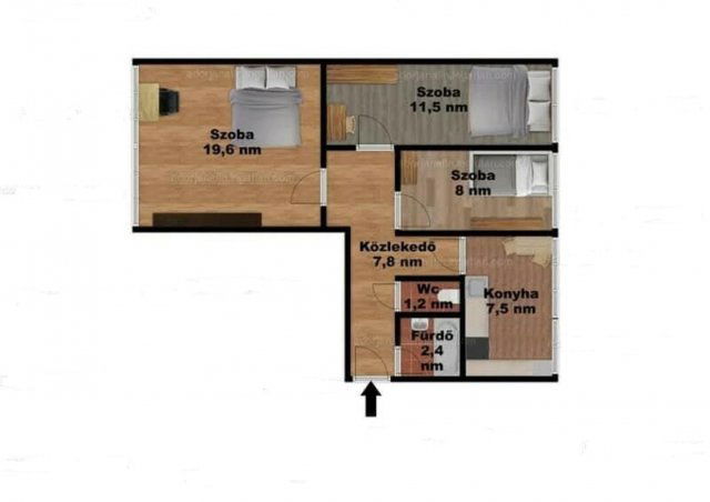 Eladó panellakás, Bátonyterenyén 17.99 M Ft, 3 szobás