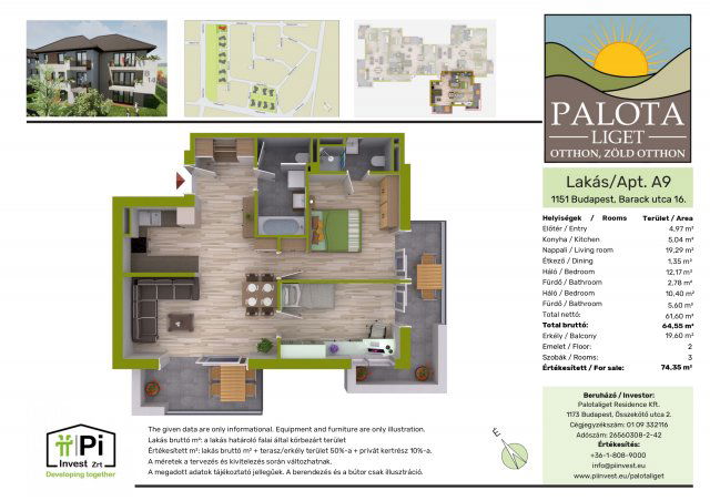 Eladó téglalakás, Budapesten, XIV. kerületben 96.655 M Ft