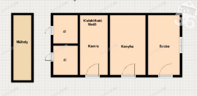 Eladó családi ház, Jakabszálláson 29.6 M Ft, 1 szobás