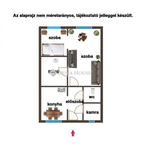 Eladó téglalakás, Tiszaújvárosban 21.5 M Ft, 2 szobás