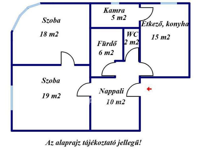 Eladó téglalakás, Békéscsabán 38.9 M Ft, 2 szobás