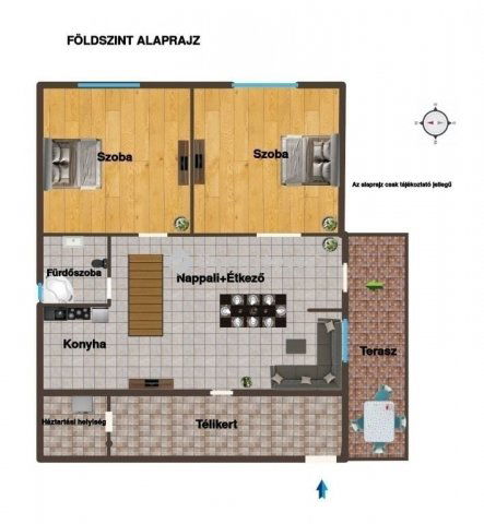 Eladó családi ház, Kiskunlacházán 95.9 M Ft, 4 szobás