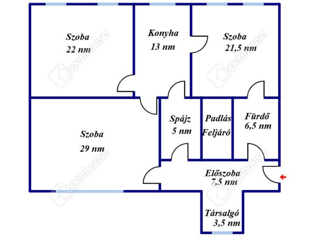 Eladó családi ház, Sopronban 74.9 M Ft, 3 szobás