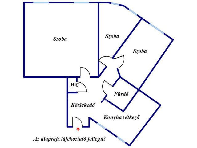 Eladó téglalakás, Szegeden 74.9 M Ft, 3 szobás